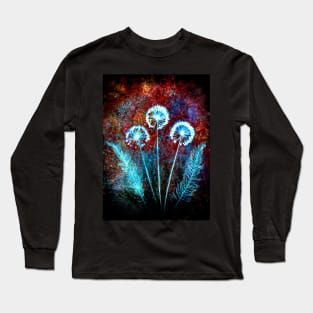 Botanical rustic mixed media Long Sleeve T-Shirt